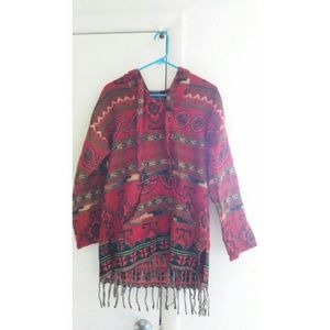 Tribal print pullover