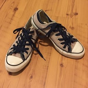 Grey and blue two toned Converse