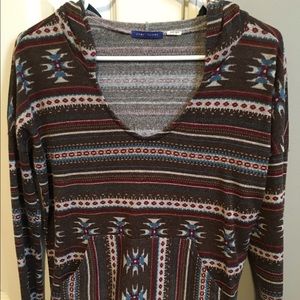 Hooded tribal top ❤️❤️