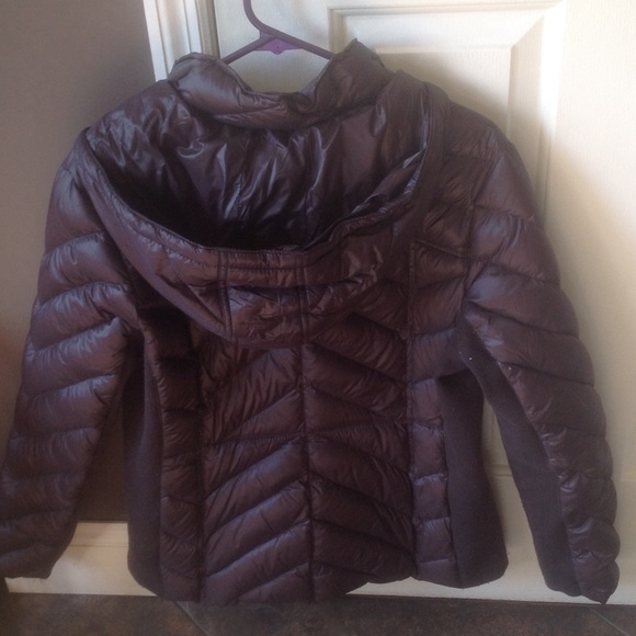 Bcbg brown down jacket with detachable hood - Picture 2 of 4