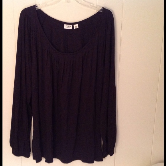 Brown long sleeve blouse