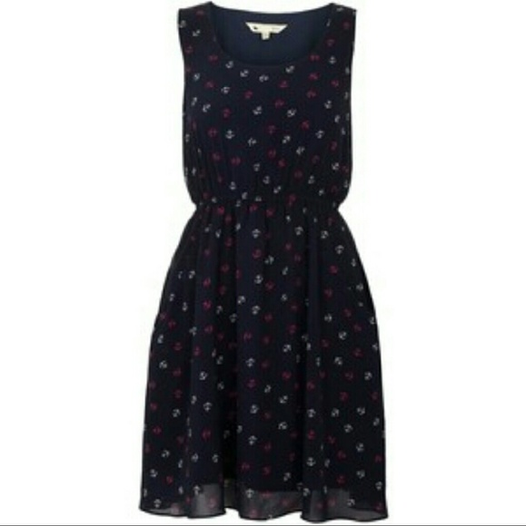Yumi Anchor Print Dress