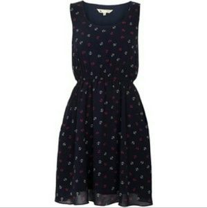 Yumi Anchor Print Dress
