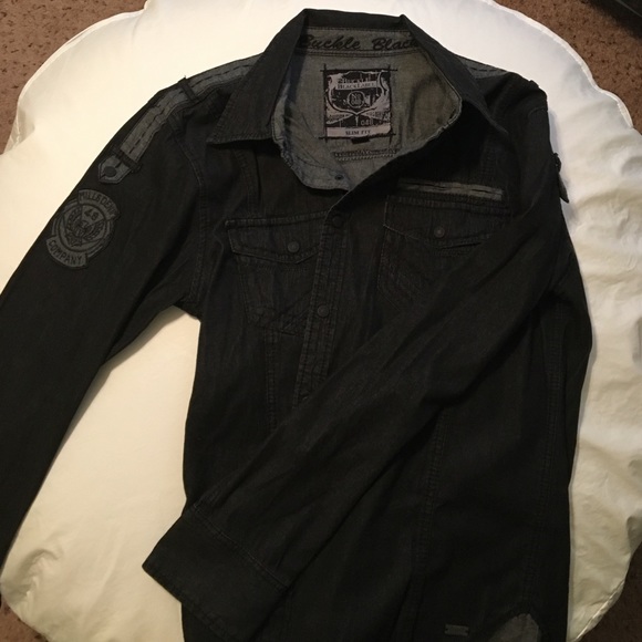 Buckle Black Men's shirt