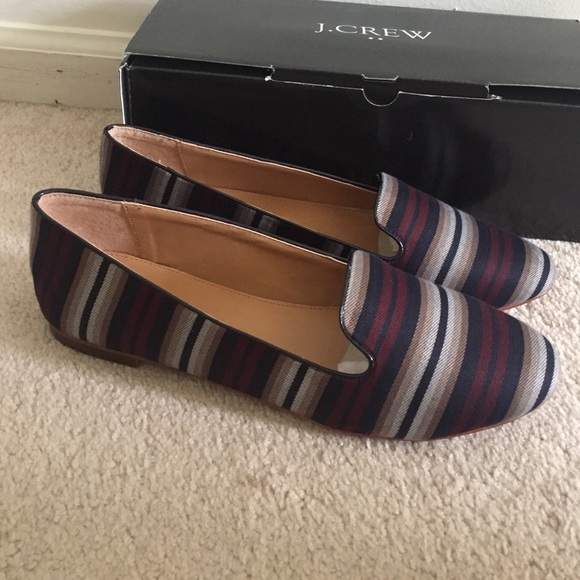 ‼️Sale‼️New J. Crew Cora Striped Loafers - Picture 2 of 4