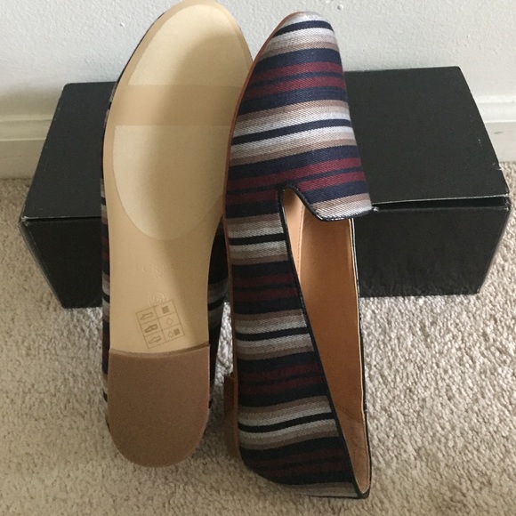 ‼️Sale‼️New J. Crew Cora Striped Loafers - Picture 3 of 4