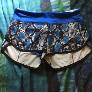 Lululemom speed shorts