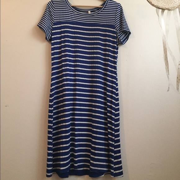 Striped T Shirt Dress NWOT