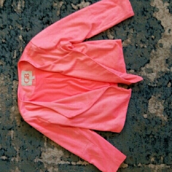 GB gianni bini neon coral velvet suede blazer