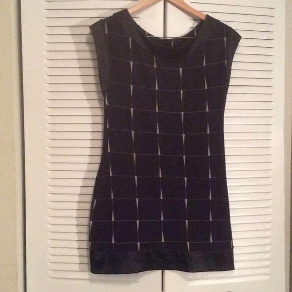 Express knit black/ White dress