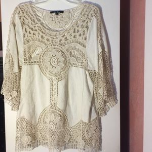Anne French crocheted top.