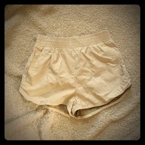 vintage white leather shorts
