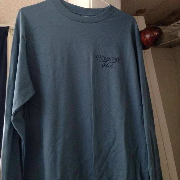 Blue long sleeved t shirt