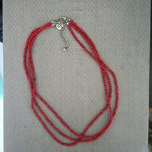 West & Co red beaded necklace.