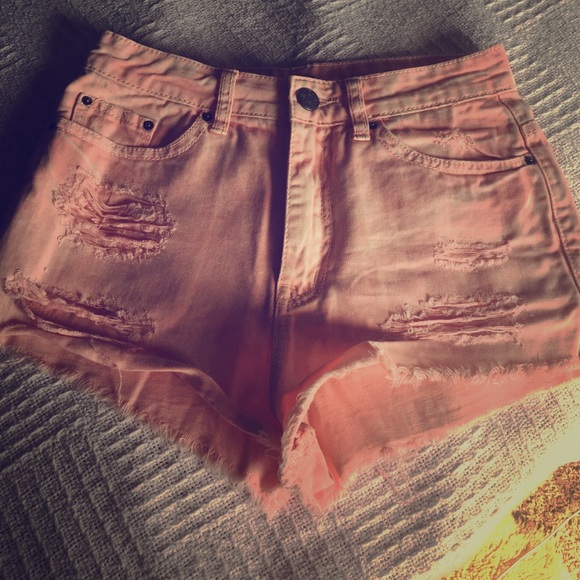 High Rise Cheeky Jean Shorts