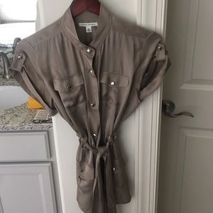 GUC silk cap sleeve shirt