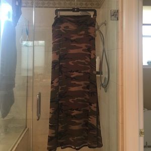 LuLaRoe Camo Maxi skirt