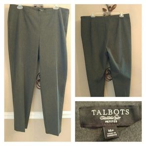 [Talbots] Petite Gray Wool Trousers