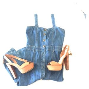 Denim fitted dress