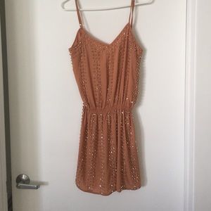 Silver beaded dress