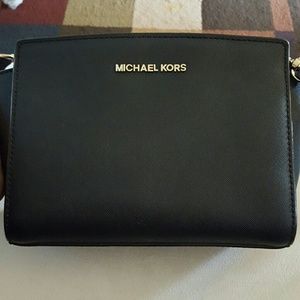 Selma Mini Saffiano Leather Crossbody!