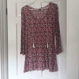 Paisley Print Mini Dress