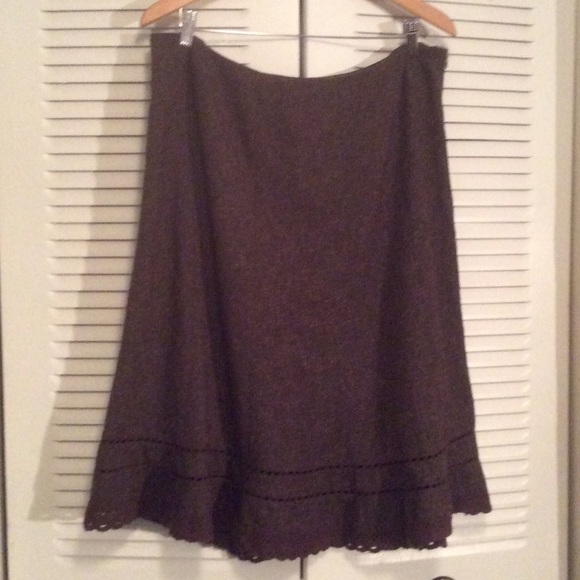 East 5 th tweed brown skirt