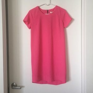 Hot pink shift dress