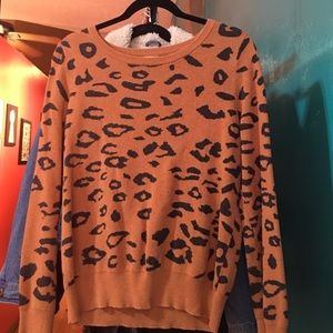 Cheetah print sweater
