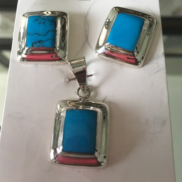 Turquoise silver set - Picture 2 of 3