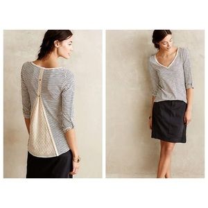 Meadow Rue Anthropologie Cassia Scoopneck top