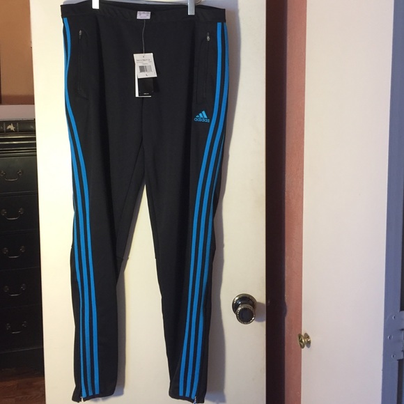Adidas track pants.