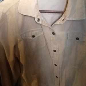 Corduroy shirt.