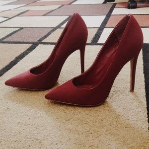RESERVED until friday  🎉Maroon stiletto