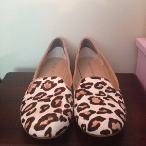 Animal print loafers