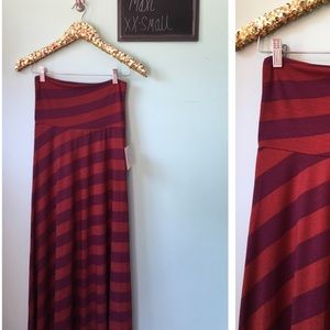 LuLaRoe maxi skirt XXS xx-small nwt
