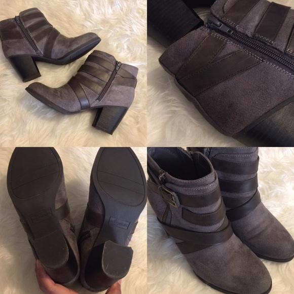 Fergalicious Shoes - Fergalicious - Tanner Grey Booties Fergalicious Shoes - Fergalicious - Tanner Grey Booties