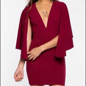 Mini cape dress
