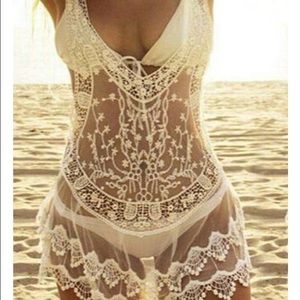 Lace Mesh Cover Up
