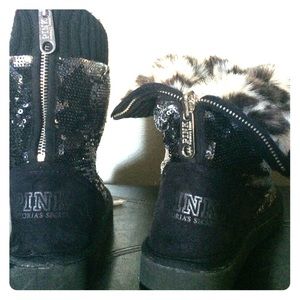 Pink Victoria's Secret Boots