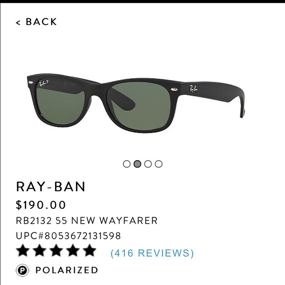 Ray Ban Wayfarer Sunglasses - Picture 1 of 1