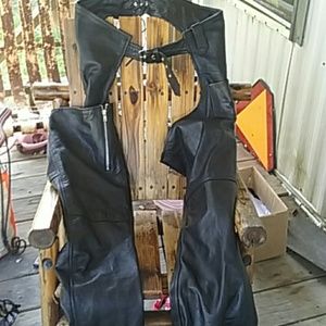 Matching chaps full leather
