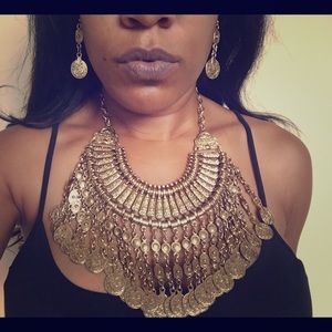 Greek goddess necklace set