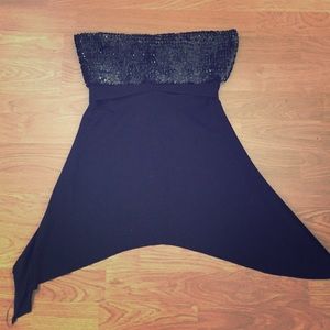 Strapless top with sequins!