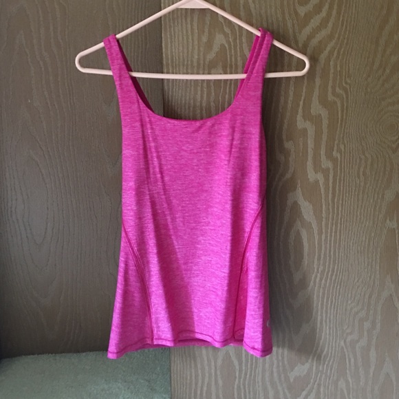 Pink lululemon tank