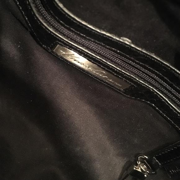 Black Leather Kenneth Cole Tote - Picture 3 of 4