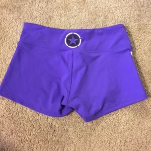 Savage Barbell booty shorts purple sz M
