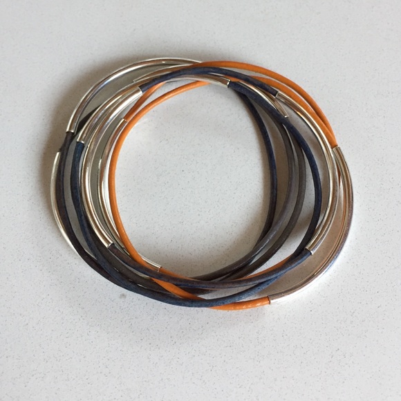Stacking leather bracelets - Picture 1 of 4
