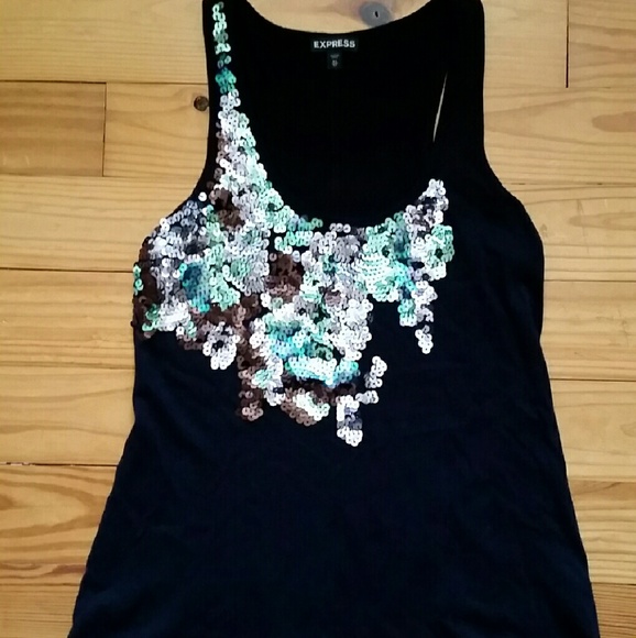 Sequined Express Tank Top XS