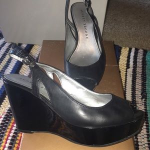 Open Toe, Slingback Wedges
